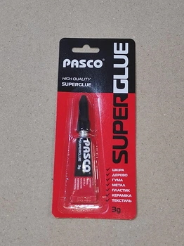 Клей Pasco SG-031-3G супер клей 3г (по 1 на блістері) /576