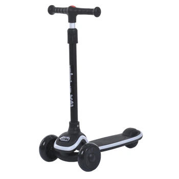 Детский самокат 3-х колесный Turbo Trike 5566A-black, до 25 кг