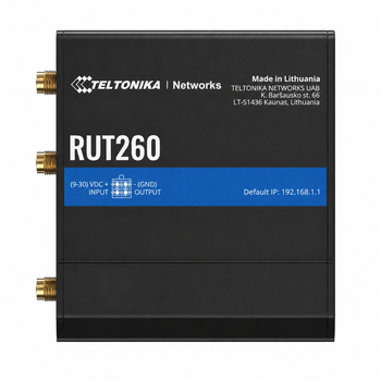 Промышленный 4G LTE маршрутизатор Teltonika RUT260 с поддержкой Wi-Fi 4