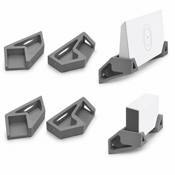 Настінне кріплення для роутера та блока живлення Starlink Gen 3 — Starlink Router Wall Mount + Power Supply Mount — комплект 4 кру