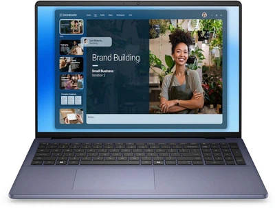 Ноутбук Dell 16 (DC16251_RPLU-R_005_UBU_NBD-05), Intel Core 7 150U / 16" / RAM 16 ГБ DDR5 / SSD 512 ГБ / Intel Graphics / Linux / Синій