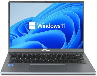 Ноутбук NTT Book B14IP (NBC-B14IP-H02H), Intel Core i5-1235U / 14" / RAM 16 ГБ DDR5 / SSD 512 ГБ / Intel UHD Graphics / Windows 11 Home / Сірий