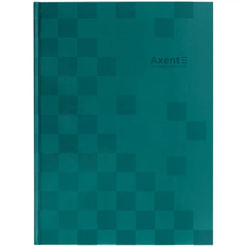 Книга канцелярська тверда обкладинка А4 96 аркушів # офсет AXENT Mosaic, зелена (10) /8427-4-A/