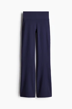 Спортивные леггинсы для фитнеса женские H&M 271276797_navy M Темно-синие (2727000127466)
