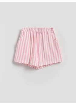 Детские пижамные шорты для девочки H&M 271272033 134 см Розовый/Кремовый (2727000112868)