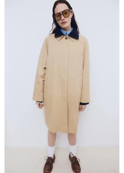 Тренч женский H&M 271265335 M Бежевый (2727000122225)