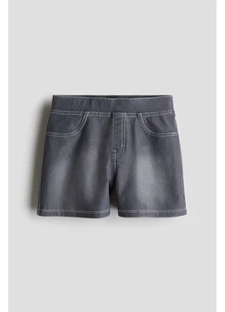 Детские джинсовые шорты на резинке для девочки H&M 271225663 134 см Серые (2727000137755)