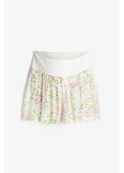Шорты для беременных H&M 271067273 L Белый/Цветы (2727000115692)