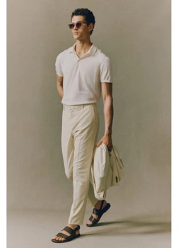 Штани чоловічі H&M 270714026_cream 54 Кремові (2727000127404)
