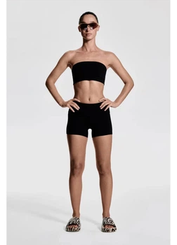 Спортивный топ для фитнеса женский H&M 271277406 S Черный (2727000111427)