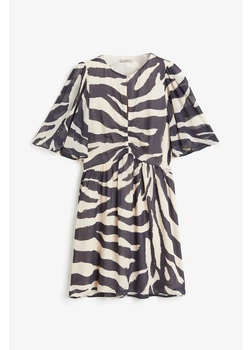 Сукня коротка літня жіноча H&M 271174297 XL Кремова (2727000132989)