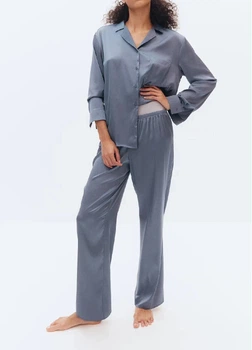 Пижамные штаны женские H&M 271253533 XS Сине-серые (2727000148553)