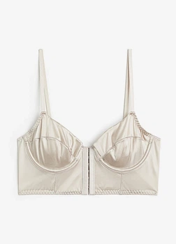 Бюстье женское H&M 271197634 75A Светло-бежевое (2727000102111)