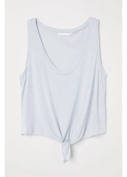 Топ женский H&M 270660795 M Светло-голубой (2727000141561)