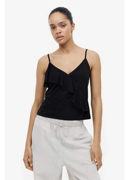 Топ женский H&M 271171522 2XL Черный (2727000130350)