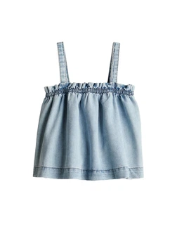 Детская майка для девочки H&M 271281478 134 см Голубая (2727000114374)