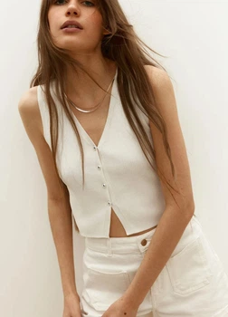 Жилет жіночий H&M 271289496 M Білий (2727000105327)