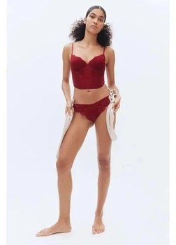 Корсет женский H&M 271244799_darkred 75A Темно-красный (2727000127831)