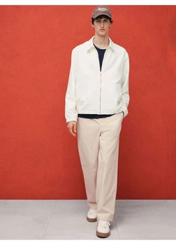 Джинсовая куртка мужская H&M 271262246_white S Молочная (2727000133795)