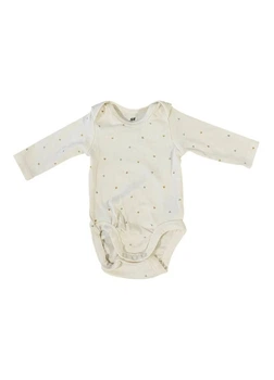 Детское боди для новорожденных девочек H&M 271134422_miniheart 50 см Кремовый/Сердечко (2727000115029)