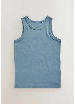 Подростковая майка для мальчика H&M 270752652_lightblue 158 см Светло-синяя (2727000112066)