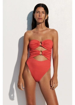 Купальник слитный женский H&M 271281518 M Коралловый (2727000133429)