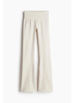 Спортивные леггинсы для фитнеса женские H&M 271249499_lightbeige XS Светло-бежевые (2727000145781)