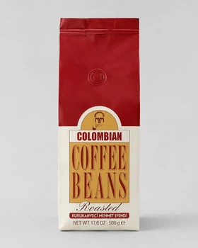 Кава в зернах Kurukahveci Mehmet Efendi Colombian Coffee Beans 100% Arabica 500 г