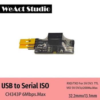 Преобразователь WeAct Studio CH343P Isolated USB - Serial Port - 749469