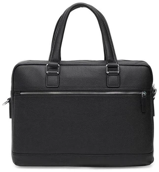 Мужская кожаная сумка Borsa Leather стильная деловая сумка через плечо 54149