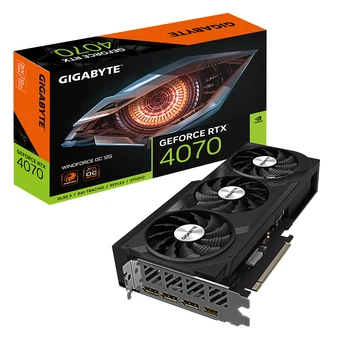 Відеокарта Gigabyte GeForce RTX 4070 WindForce OC 12GB GDDR6X (GV-N4070WF3OC-12GD)
