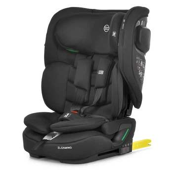 Дитяче Автокрісло El Camino i-PRO ME 1234 Black i-SIZE R129, ISOFIX