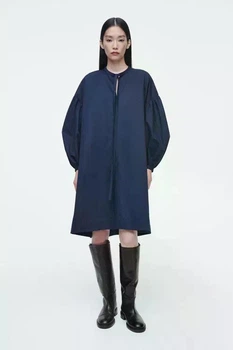 Сукня жіноча COS gathered tie-detail dress 1251105001 Eur 40 Синій