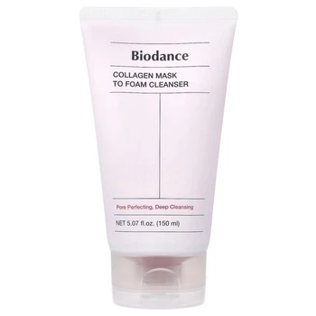 Очищувальний засіб BIODANCE Collagen Mask To Foam Cleanser 150 мл — маска-пінка з колагеном для очищення та зволоження шкіри
