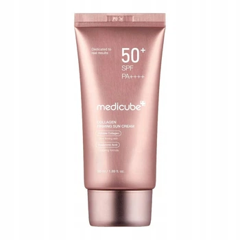 Сонцезахисний крем MEDICUBE Collagen Firming Sun Cream SPF 50+ PA++++ 50 ml — корейський ліфтинг крем з колагеном для обличчя