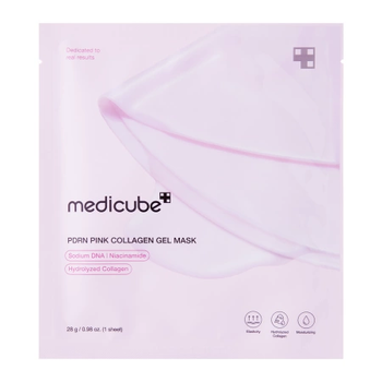 Тканинна маска MEDICUBE PDRN Pink Collagen Gel Mask 28 g — зволоження та підвищення пружності шкіри