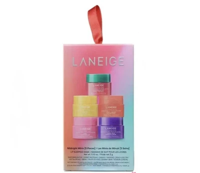Набір нічних масок для губ LANEIGE Midnight Minis 5×3 г для зволоження та відновлення губ