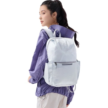 Легкий рюкзак CAMEL 133DB02006, складаний, однотонний, для активного відпочинку, подорожей та походів, світло-сірий, для чоловіків та жінок