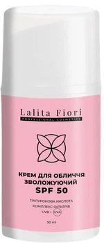 Сонцезахисний крем для обличчя Lalita Fiori Гіалуронове відновлення SPF 50 50 мл (4820230955859)