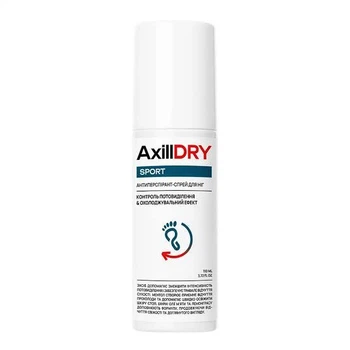 Антиперспірант-спрей для ніг AxillDRY Sport, 110 мл (4823109706019)