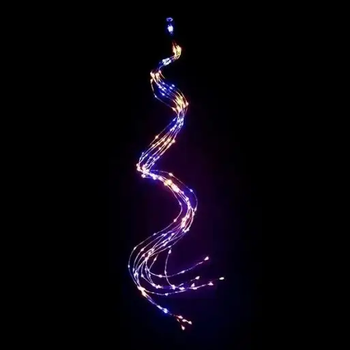Гирлянда "Конский хвост" 500 LED 20 нитей 2.5м Разноцветная, 220v MA404multi