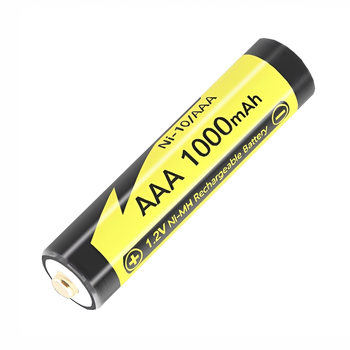 Батарейка акумуляторна LiitoKala Ni-10/AAA 1000mAh 1.2V перезаряджувана батарейка ААА багаторазова для електроніки, 800+ циклів