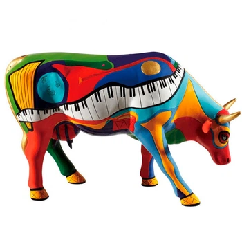 Колекційна статуетка Cow Parade, корова Moosicowly Speaking, Size L, 30×9×20 см (46730)