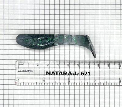 Приманка плаваюча ТЕП HARPOON KOPUTO 3" 006 Прозора натурал Зелена блискітка 2шт