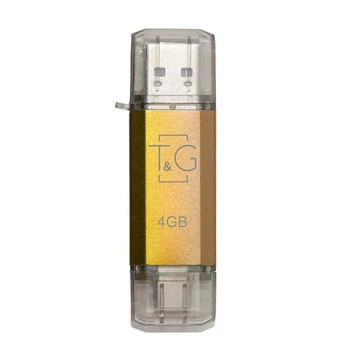 Флеш пам'ять/флеш накопичувач USB 4GB T&G Type-C 009 Star золото
