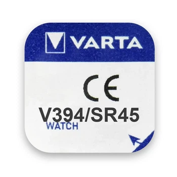 Батарейка часовая Varta V394/SR45 (SR936SW, 380, G9, 380), 1.55V, блистер 1шт