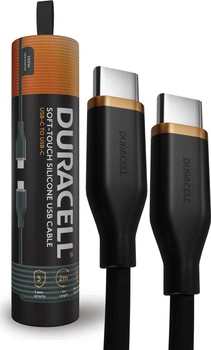 Кабель Duracell USB-C USB-C 100W 2 м Black (DRU8020A)