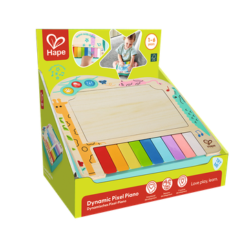 Іграшка для немовлят Hape Dynamic Pixel Piano 87-0635 (6943478045453)
