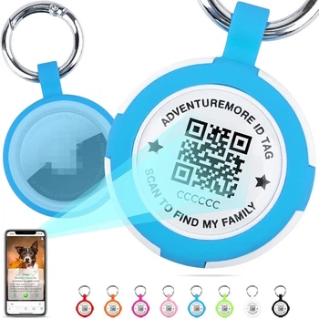Розумний QR-брелок для тварин THINKPET Smart Tag Blue (без GPS-трекер)