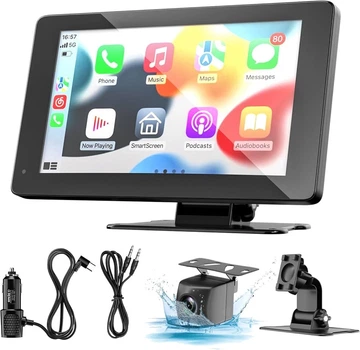 Автомагнитола BDFFLY BD-CP1-B 7” c Apple CarPlay и Android Auto, Bluetooth, GPS, камерой заднего вида